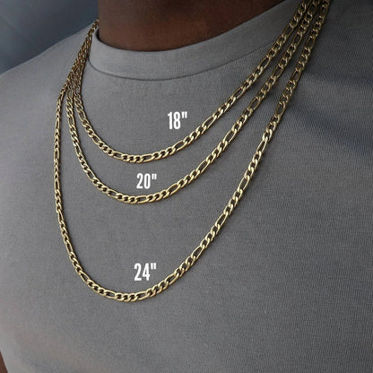 2022 Fashion Classic Figaro Chain Necklace Men Stainless Steel  Long Necklace For Men Women Chain Jewelry