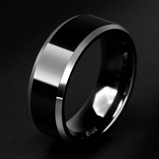 2021 New 8mm Classic Ring Male 316L Stainless Steel Jewelry Wedding Ring For Man Fashion Charm Jewelry