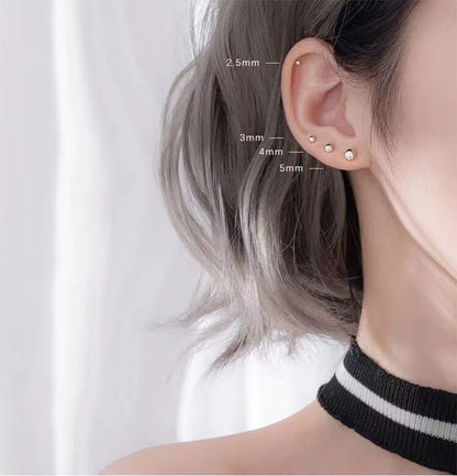 2022 New Small Ball Earrings Female Trendy Simple and Cute Sleeping Without Wearing Teen Ear Pierced Jewelry for Women
