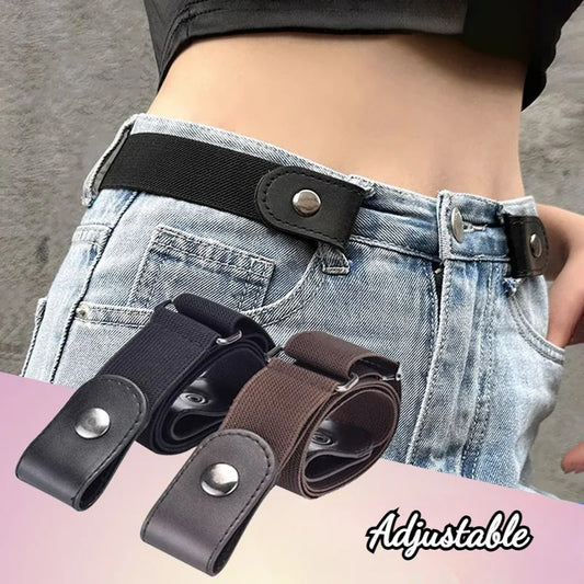 New Adjustable Stretch Elastic Waist Band Invisible Belt Buckle-Free Belts for Women Men Jean Pants Dress No Buckle Easy To Wear