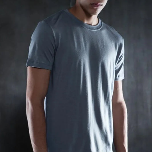100% Superfine Merino Wool T shirt Men Base Layer Merino Shirt Wicking Breathable Quick Dry Anti-Odor No-itch USA Size