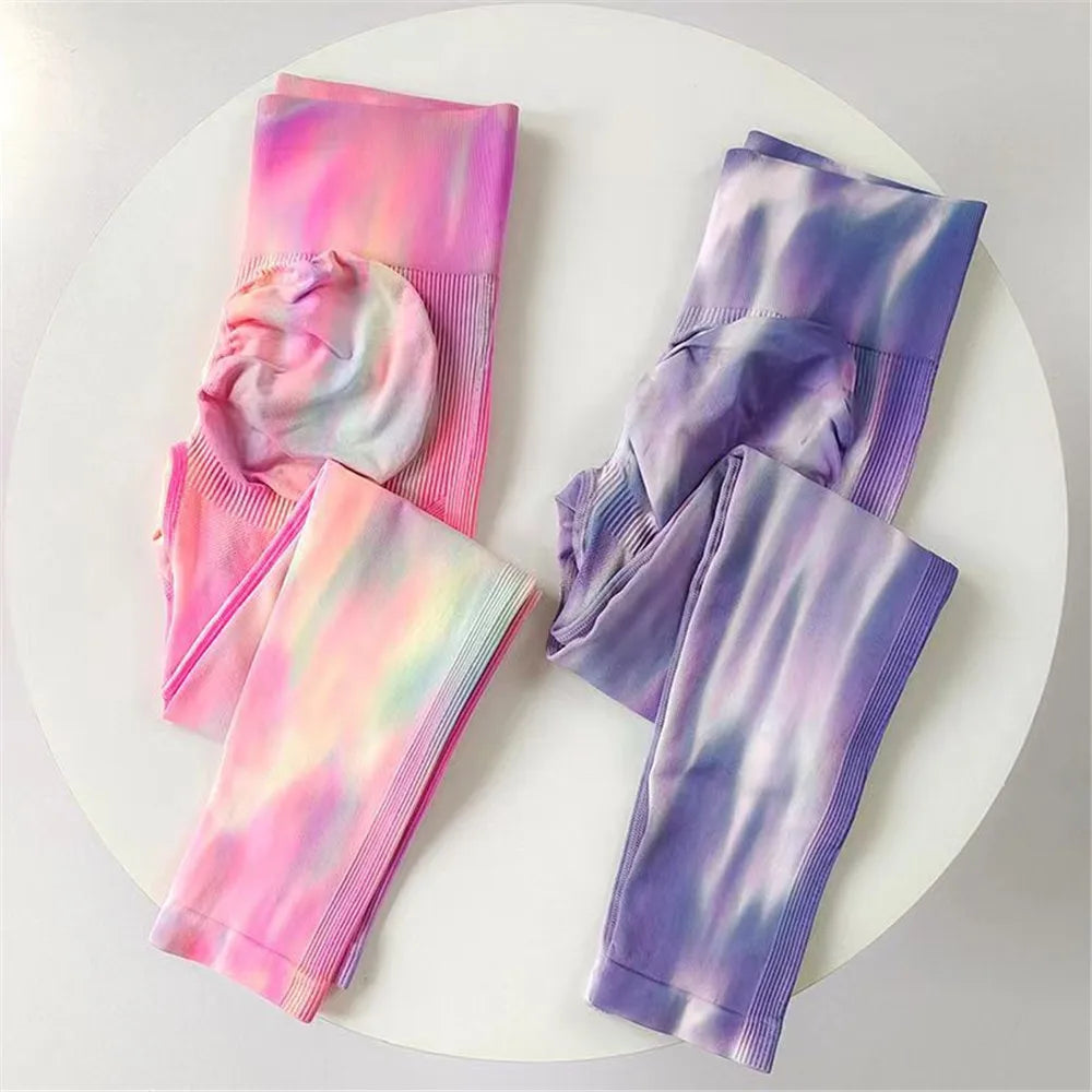Newest Scrunch Butt Seamless Leggings For Women Gym Tights Tie Dye  Legging  Workout Gym Clothing Yoga Pants