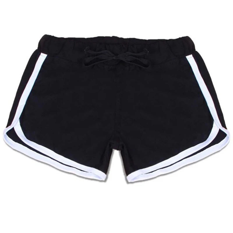 Sports Shorts Women Summer Elastic Candy Color Anti Emptied Skinny Shorts Casual Lady Elastic Waist Beach Short Pants