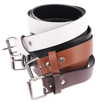 100CM PU Leather Belt Fashion Waist Belts Metal Pin Buckle Waistband Pants Decorative Belt For Jeans Clothing Accesories