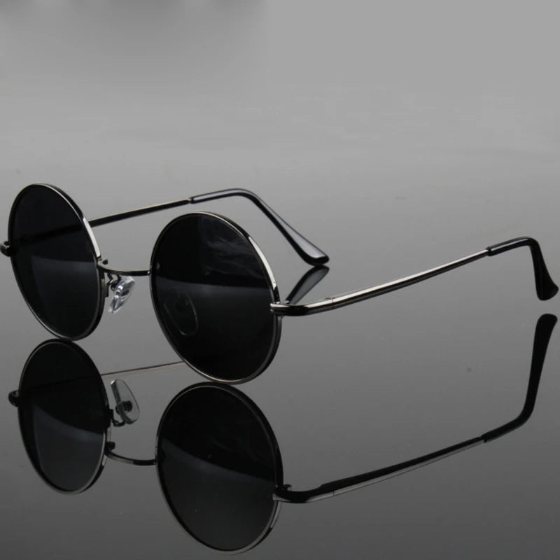 Retro Vintage Round Polarized Sunglasses Men
