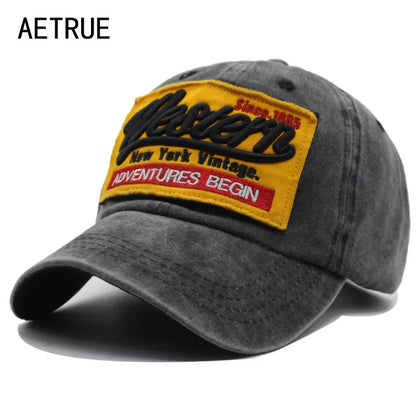AETRUE Fashion Baseball Cap Women Hats For Men Snapback Hat Cotton Bone Hip Hop Male Female Trucker Casquette Gorras Dad Caps