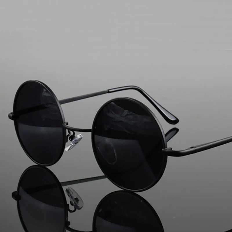 Retro Vintage Round Polarized Sunglasses Men