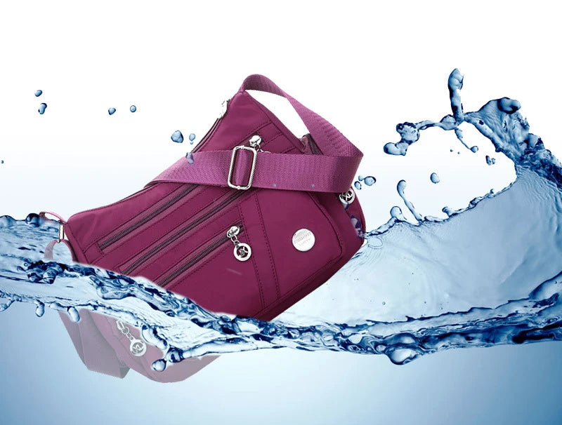 Women Crossbody Bag Waterproof Tote Casual Nylon Purse Handbag RFID Lightweight Messenger Bag