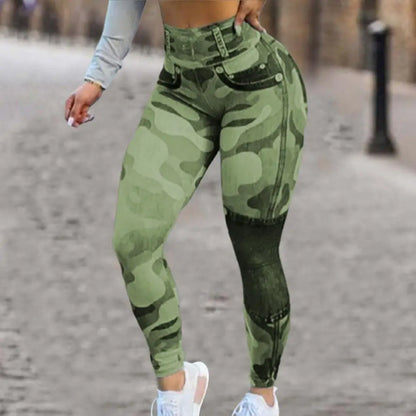 2022 Elastic Women Pants Camouflage Seamless High Waist Leggings Camo Skinny Yoga Pants Workout Pants pantalones roupas feminina