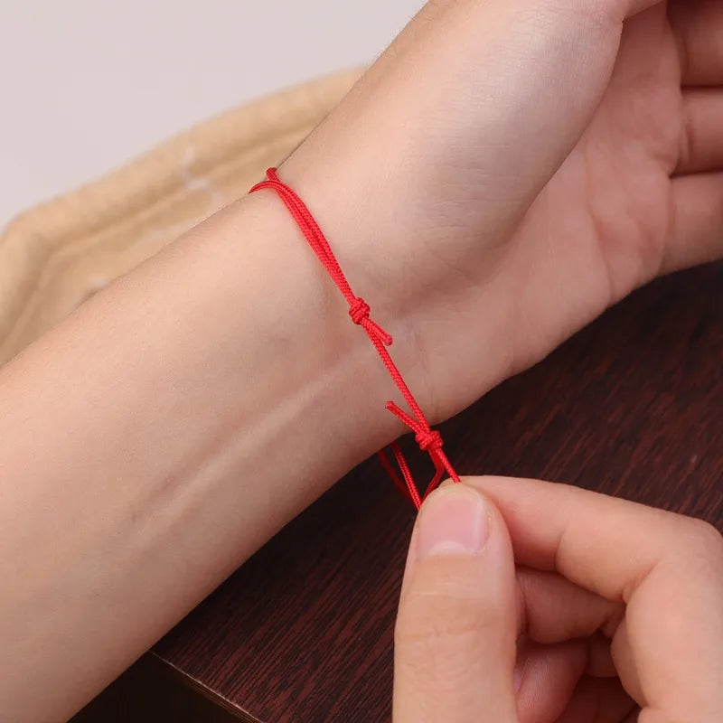 Women's Handmade Thin Lucky Red String Bracelet for Women Men New Fashion Jewelry Lover Couple Red Bracelets Birthday Gifts