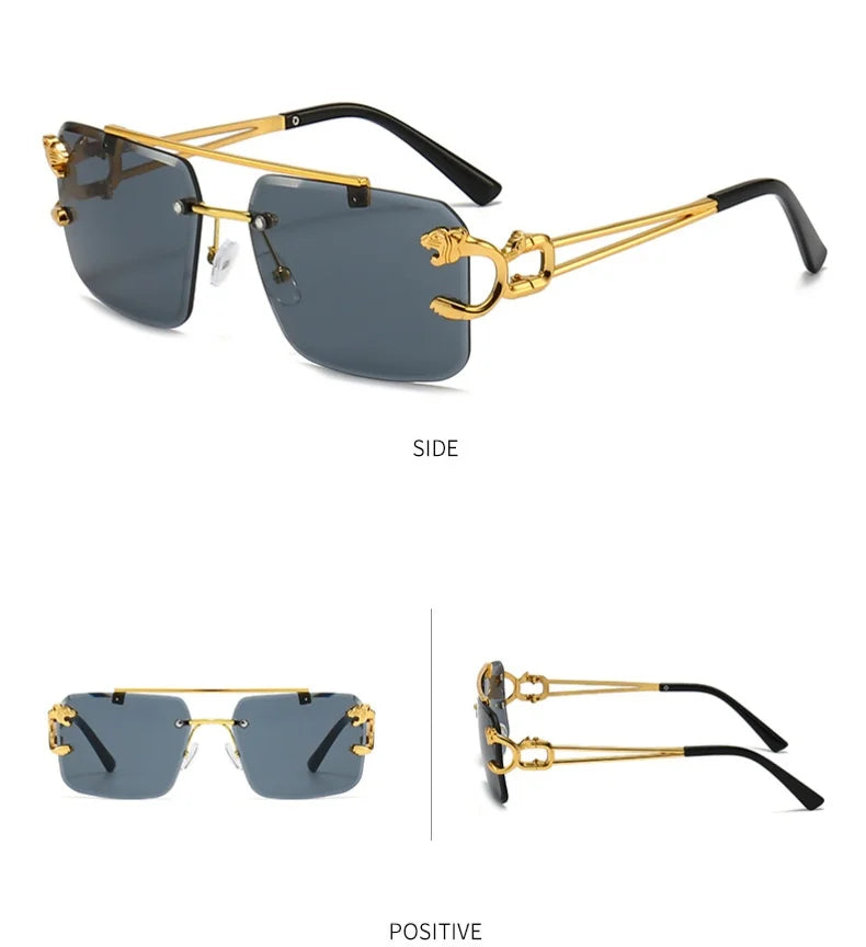 Luxury Square Sunglasses Man Woman Brand Designer