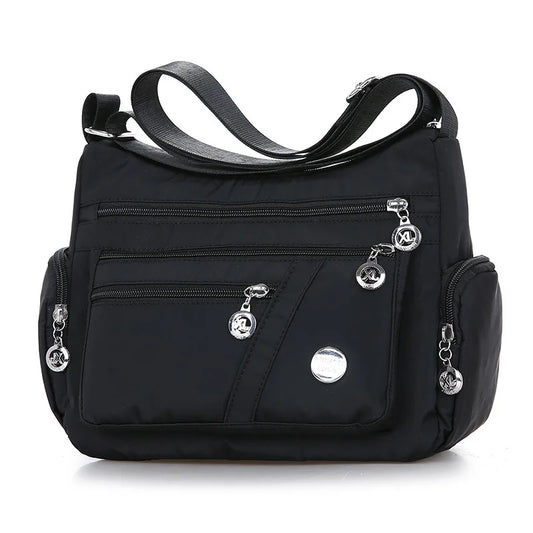 Women Crossbody Bag Waterproof Tote Casual Nylon Purse Handbag RFID Lightweight Messenger Bag